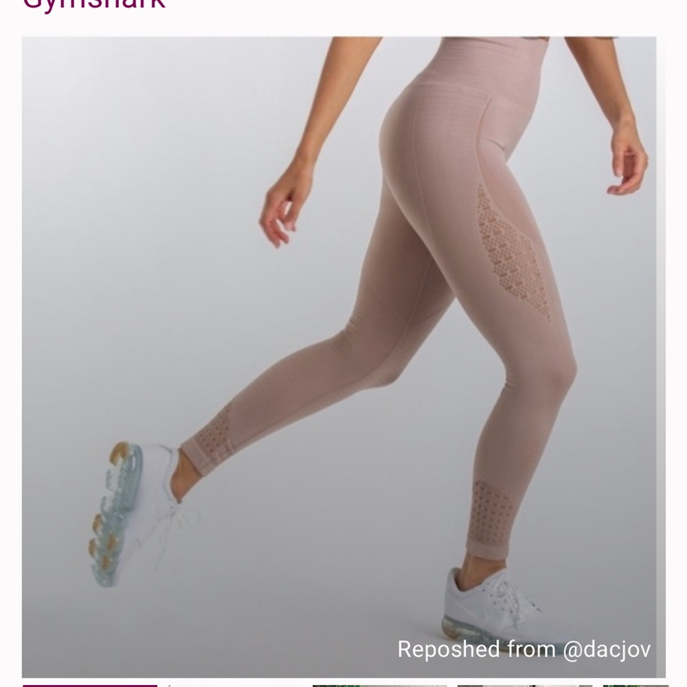 Gymshark Beige High-Waisted Leggings